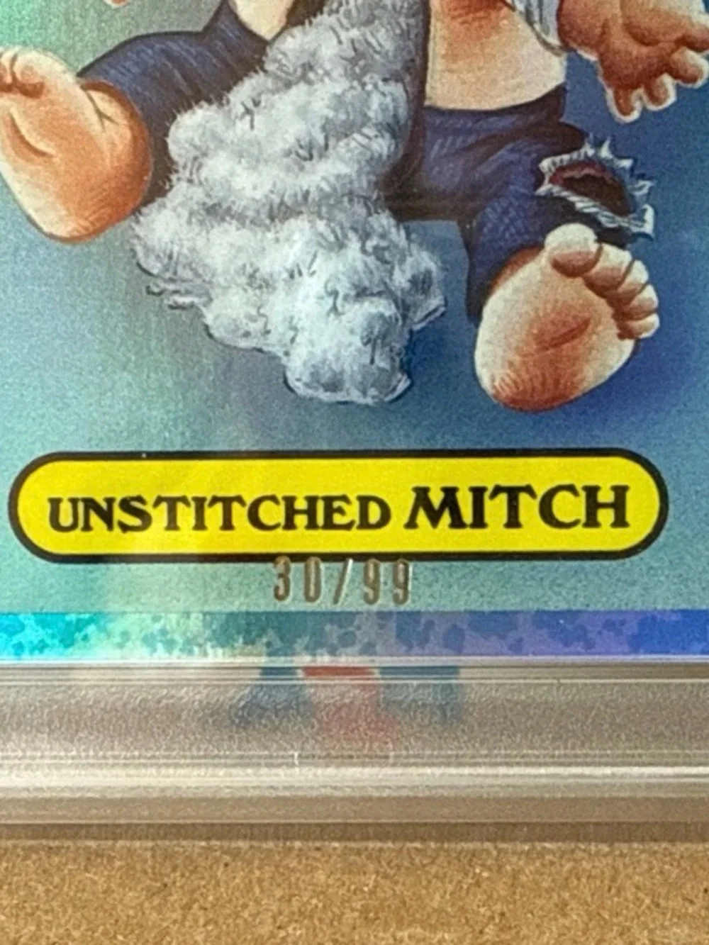 2025 Worst of Garbage Pail Kids 40th Anniversary Unstiched Mitch - Drool Blue